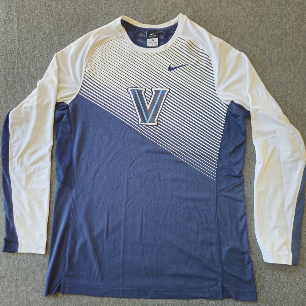 Nike Villanova Wildcats Dri-FIT Elite‎ Long Sleeve Shirt Large Div 1 Activewear